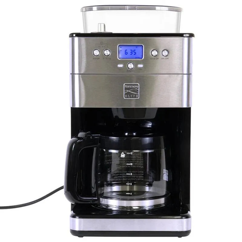 12-Cup Kawa do kroplówki 12- Cup, licznik czasu, Elite, Automatyczne piwiarnia kawy, Srebrny, Czarny