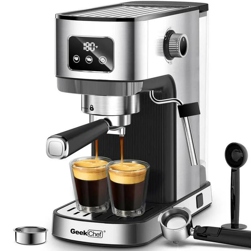 15-Cup Kawiarnia 15- Cup, 54 oz, Zbiornik wody usuwalnej, Zbiornik wody usuwalnej, 1350, Srebrny