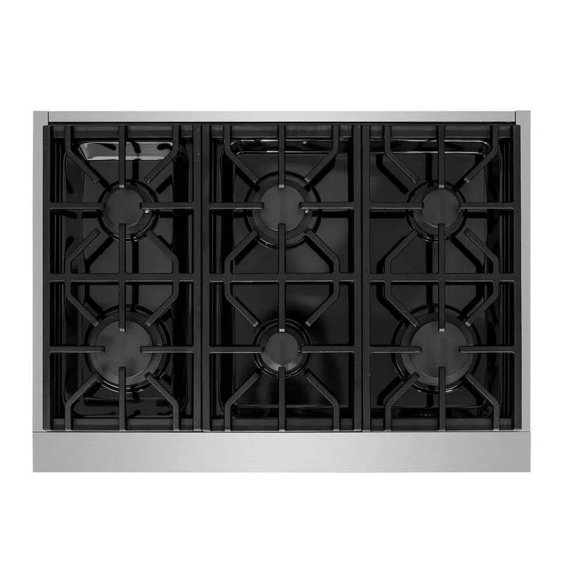 6-Burners Gaz Coopers 6- Palniki, 91,4 cm, Stal nierdzewna, Propan płynny, Złoto