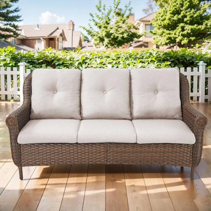 3-Seat Sofa 3- Siedzenie, Chryzantema, Chryzantemum Armest seria, do użytku na zewnątrz, Brown, Beige
