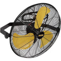 3-Speeds IP44, 45,7 cm, 3- Speeds na zewnątrz Mur zamontowany wentylator w żółtym z IP44 silnik zamykający