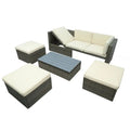 Sektorowa sofa, Na zewnątrz, Patio, Beżge, Salon Modułowe siedzenia