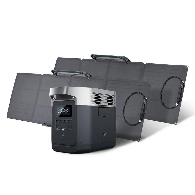 2 szt. 110-Watt Continuous/1006-Watt Generator 1600, Continuous / 1006- Watt Push- Button Start / generator solarny z 110- Watt paneli słonecznych, 2- Kawałki