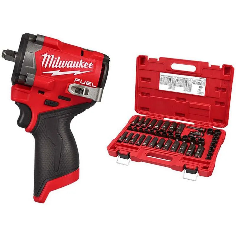 43-Pc Milwaukee 43- Pc Napęd zestaw nasadek, akumulatorowy konstrukcja, 12V, 3 / 20,3 cm, M12, bezszczotkowy