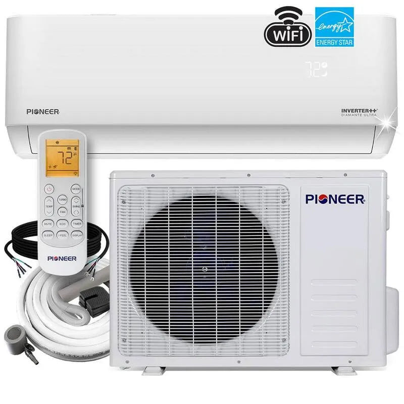 0.75-Ton Pioneer 0.75- Ton Split Mini System, 22 SEER, 9000 BTU, Wi- Fi, 120, 110 / 120