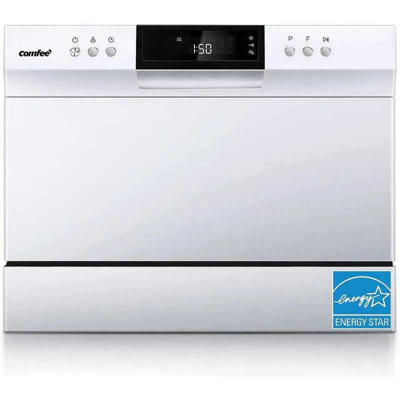 8-Cycles Zmywarka 8- Cykle, 54,9 cm, 120V, 6 Ustawienia miejsca Pojemność, biały