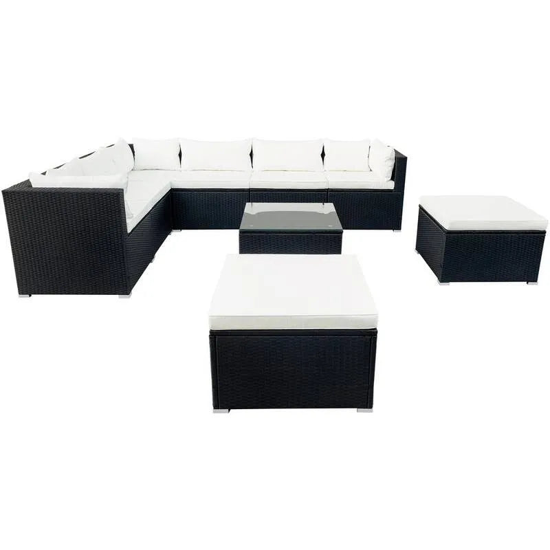 Sektorowa sofa, Na zewnątrz, Czarny, Beżar, Salon