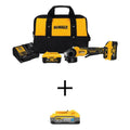 DEWALT 6Ah 5Ah, 20V, 11,4 cm, Bezprzewodowy projekt, Przełącznik wiosłkowy Małe szlifierki kątowe z, Bezszczotkowy