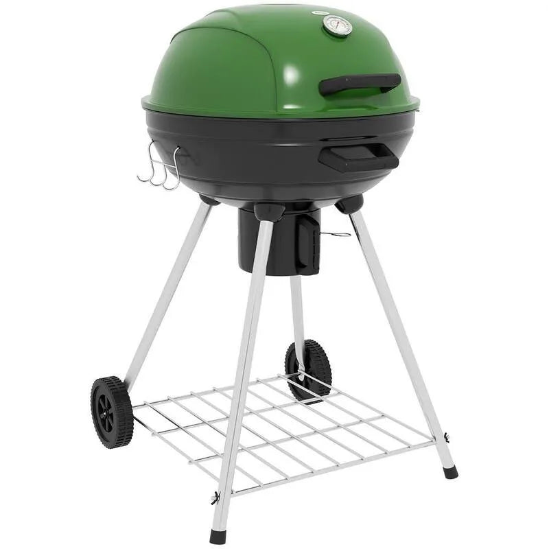Kettle grill węglowy, 53,3 cm, Ash Catcher, Gotowanie Area, górny Termometr, Zielony