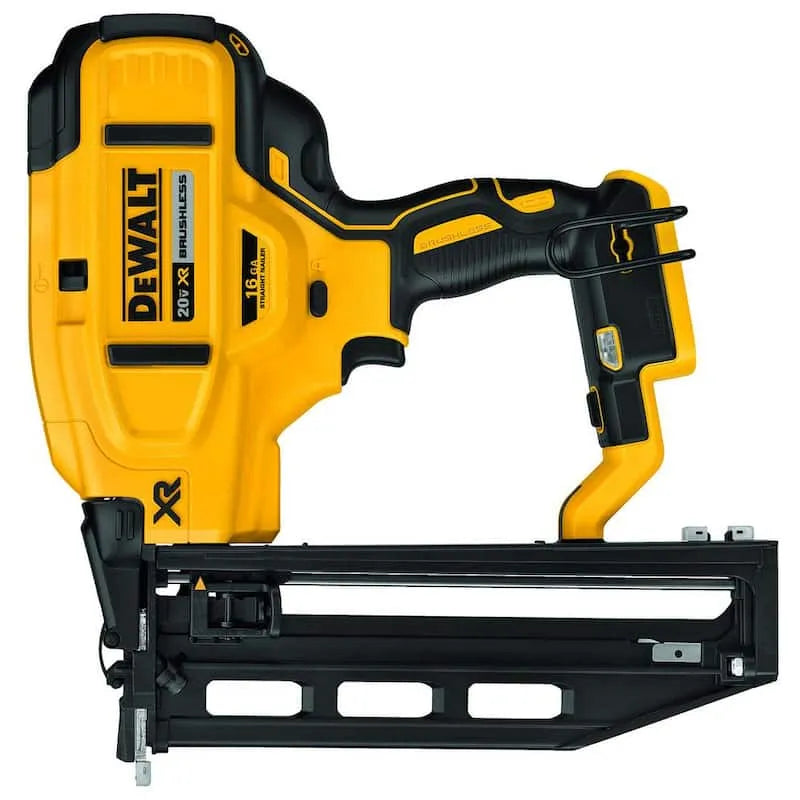 16-Gauge DEWALT 16- Gauge, 20V, Bezprzewodowy projekt, Tylko narzędzie, 20V MAX XR Litium-Ion Bezprzewodowy wykończenie Nailer