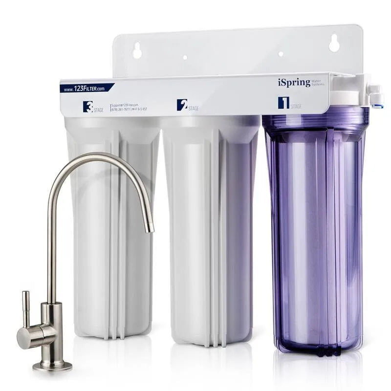 3-Stage Etap pod systemem filtrowania wody, 3-Etap, Zmniejsza PFAS