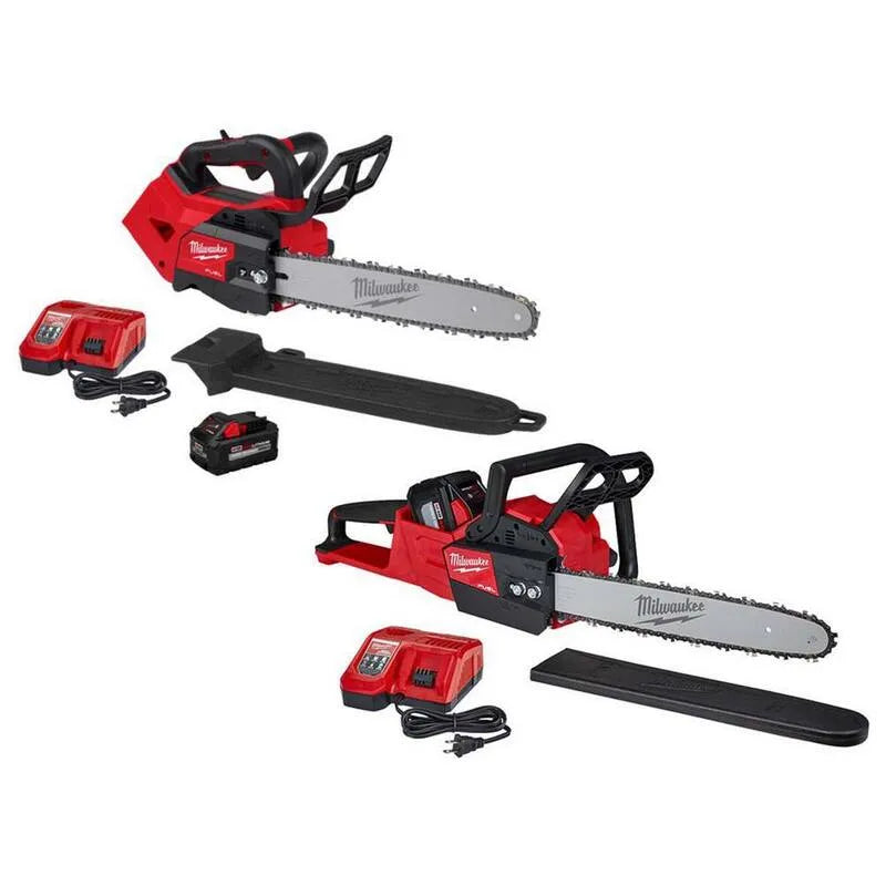 Milwaukee FUEL 14 M18 Piła łańcuchowa, 35,6 cm, 18V, 40,6 cm, Bezkorny projekt, 12.0 & 8.0 Ah Bateria, Bezszczotkowy