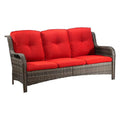 Sofa, Na zewnątrz, Patio, Czerwony, Salon