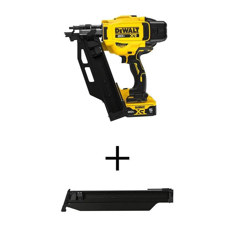DEWALT akumulatorowy Framing Nailer Kit, akumulatorowy konstrukcja, 20V, 5.0 Ah, Bateria