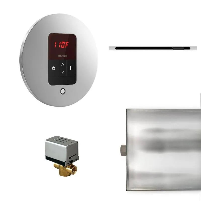 Butler Linear Zestaw sterowania generatorem pary, Basic, Chrome, polerowany chrom