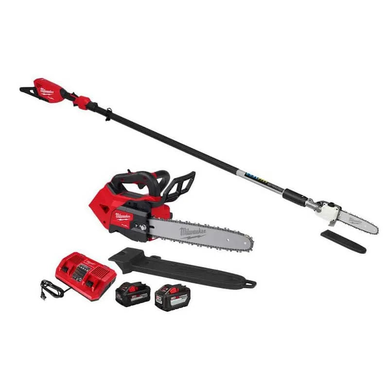 Milwaukee FUEL 10 M18 Piła łańcuchowa, 25,4 cm, 18V, 35,6 cm, Bezkorny projekt, 12.0 Ah & 8.0 Ah Zestaw baterii, Bezszczotkowy