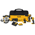 DEWALT 2.0Ah Zestaw narzędzi Combo, 20V, akumulatorowy konstrukcja, 20V Baterie i ładowarka, 4 Narzędzie