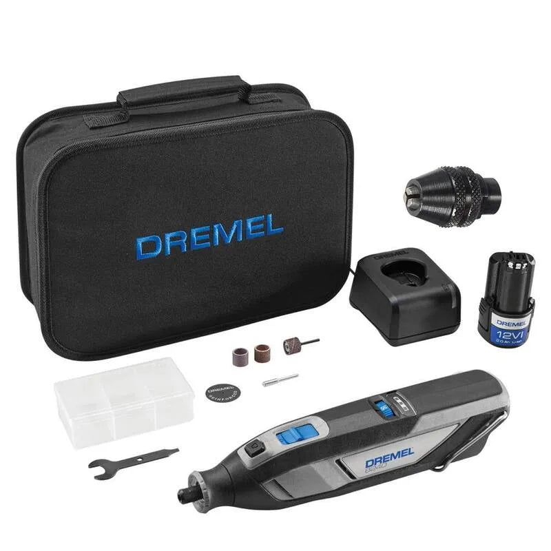Dremel 2Amp Zmienna prędkość akumulatorowy Rotary Tool Kit, 12V, 1 / 81,3 cm, 20,3 cm, Akcesoria Shank, akumulatorowy konstrukcja