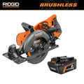 RIDGID, 18V Bezgotówkowy akumulatorowy 7-1 / 10,2 cm Tylny uchwyt Piła okrągłe z 18V 8.0 Ah MAX Wyjście Termin ważności akumulator Lithium- jonowy, akumulatorowy konstrukcja, 10,2 cm, 18V