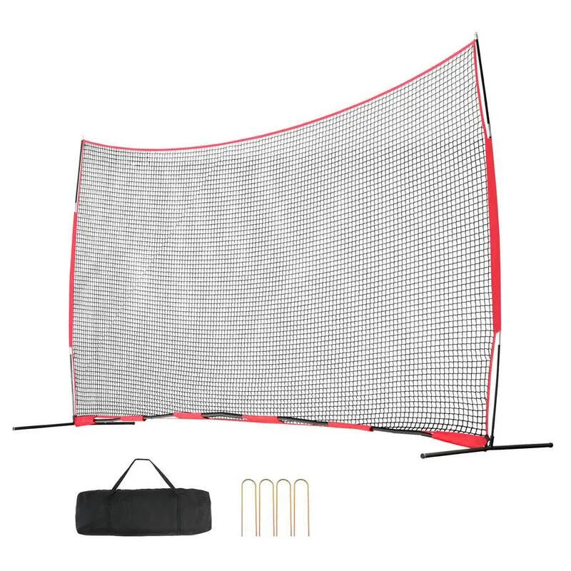 Backstop Net, 10 ft, 20 x 10, Przenośny ekran ochronny do baseballu, Barykada, Sport Sieci Barierowe, Kompaktowy projekt przenośny