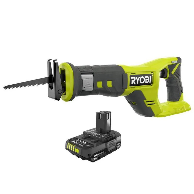 RYOBI, 18V, 2.0 Ah, akumulatorowy konstrukcja, ONE + 18V akumulatorowy Recocprocting Piła z 2.0 Ah Bateria