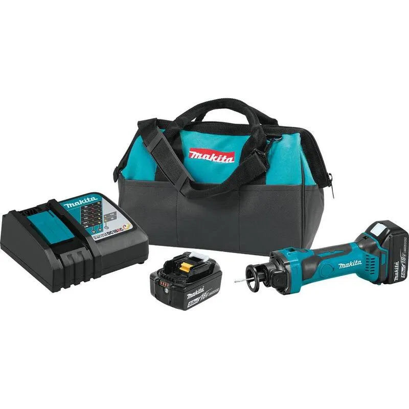 Makita LXT Lithium- Ion akumulatorowy Cut- Out Zestaw narzędzi, 18V, akumulatorowy konstrukcja, 5.0 Ah