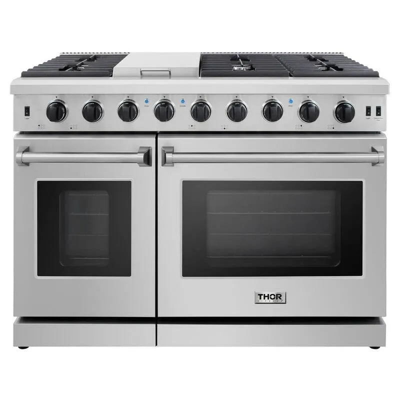 6-Burners Gaz zakres 6- Palniki, 121,9 cm, 192,6 l, Stal nierdzewna
