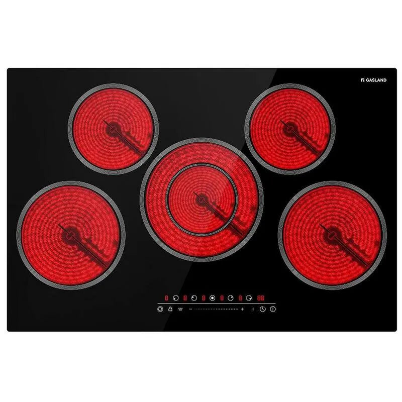 5-Elements Elektryczne Cooper5-Elementy, 76,2 cm, Technologia ceramiczna, Koszyk Dual- Gotowanie, Czarny