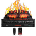 Space Heater, 3810 cm, 76,2 cm, WiFi, Dźwięk Crackling Realistyczne Pinewood, Infrared Technology, Wieczny, Czarny