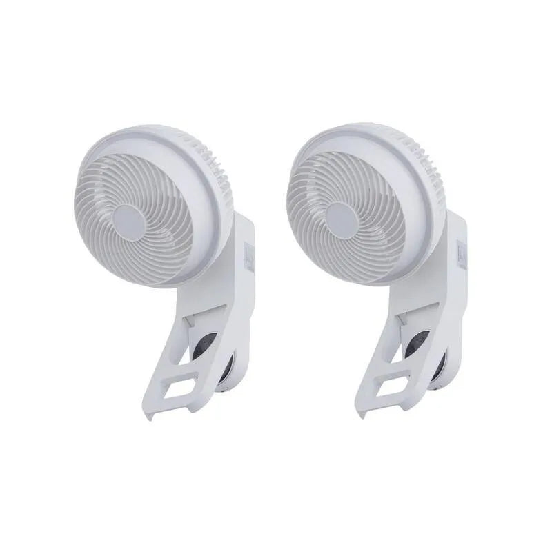 17,8 cm, 15 Godziny, 3 Prędkości, 60 ° Oscylacyjny wentylator cyrkulacyjny, Wnętrze ściany, z zdalnym sterowaniem, Czas, Wall- Mountable, 3 Mody, Biały