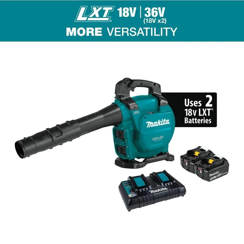 Makita MPH 473 Commercial Lithium- Ion bezszczotkowy akumulatorowy dmuchawa do liści Kit, akumulatorowy konstrukcja, Commercial- Grade konstrukcja, 473 CFM, 18V, 36V, 5,0 Ah
