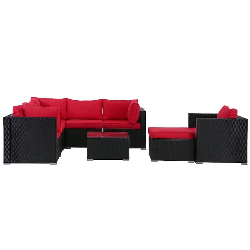 Sofa, Na zewnątrz, Patio, Czerwony, Salon
