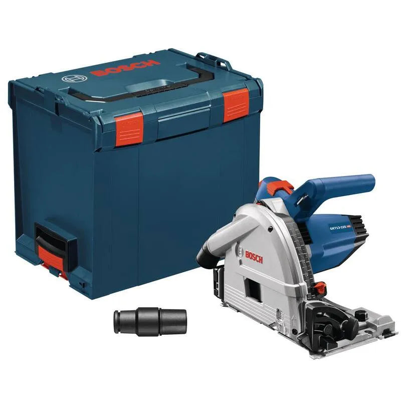 Bosch, 13 Amp przewodowy Track Saw z Plunge Action i L- Boxx Case Nosiciel, 6-1 / 5,1 cm