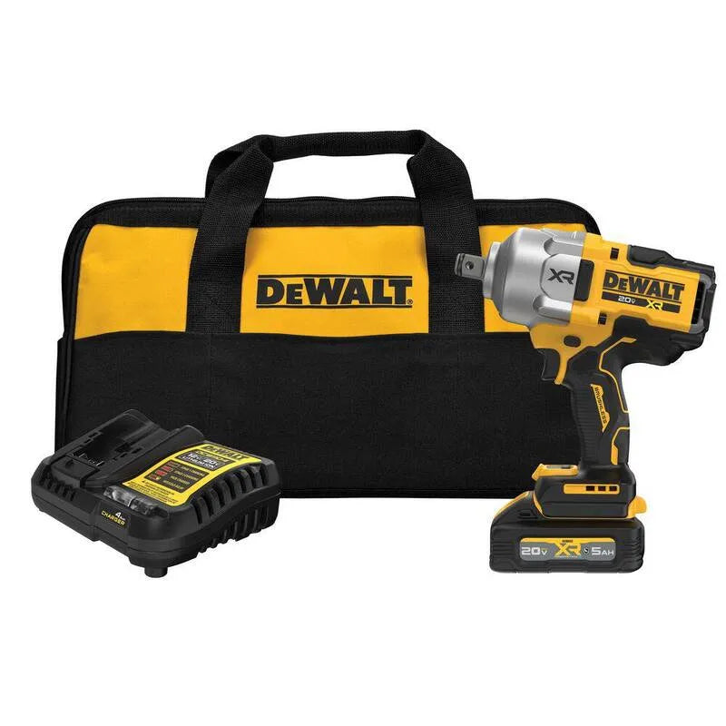 20-Volt DEWALT 20- Volt Wysokie Klucz torowy, Bezkordowe konstrukcja, 5Ah, Bezszczotkowe, Bateria