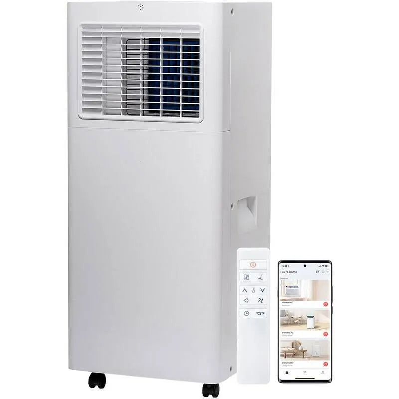 TCL, 000 BTU, przenośne, 000 BTU Inteligentny przenośny klimatyzator, Wentylator i osuszacz