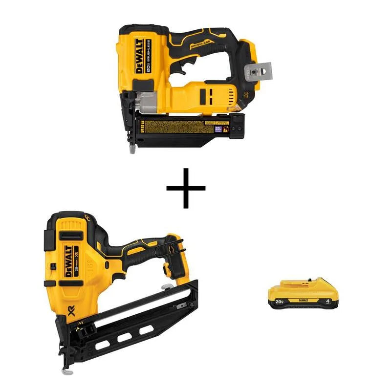 23-Gauge DEWALT 23- Gauge, 20V, Bezprzewodowy konstrukcja, Kompaktowy projekt przenośny, 16, 4.0Ah, Bateria