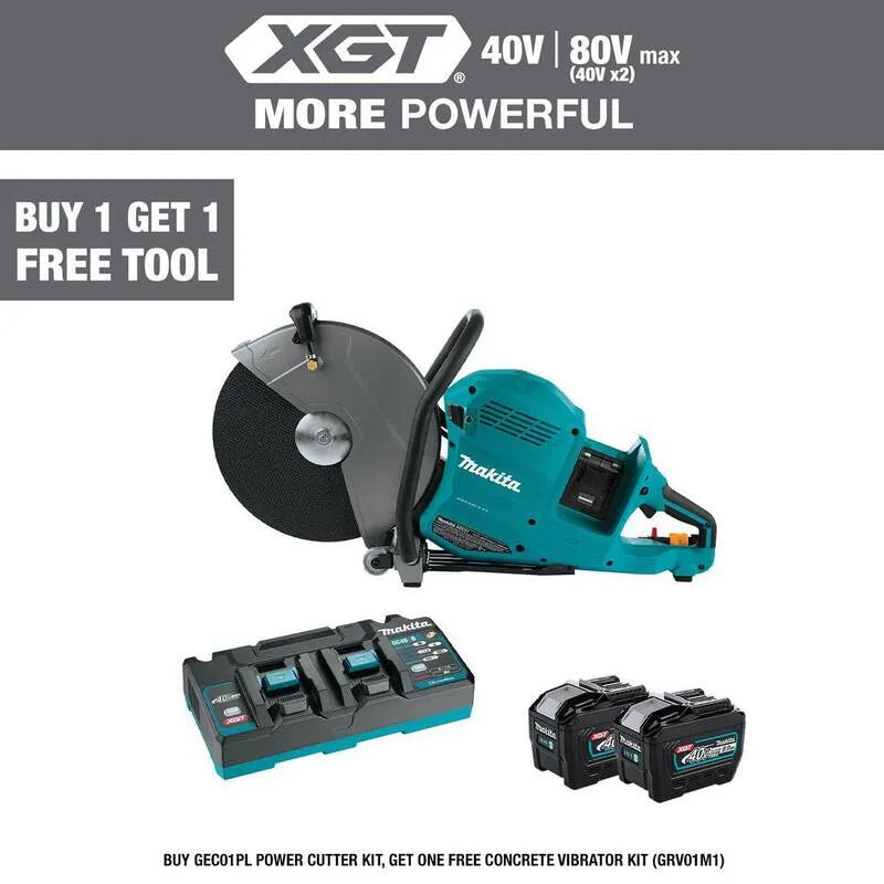 Makita 8.0Ah Power Cutter Kit, akumulatorowy konstrukcja, 80V, 40V, 35,6 cm, bezszczotkowy