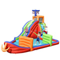 Broń Wyłączona z broni, 6-in-1 Pirate Ship Waterslide Kid Bounce House Inflatable Castle