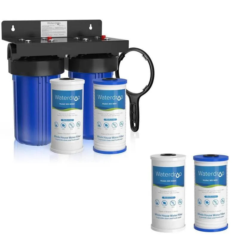 5-Stage WF10FG, 5-etapowy filtr z filtrem węglowym i sedymentacyjnym, zawiera dodatkowy filtr WF10FG.
