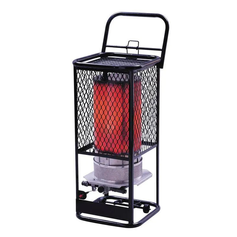 Space Heater, 125000 BTU, 10 ft, wąż i regulator, Kompaktowy projekt przenośny, Propan ciecz, do użytku na zewnątrz