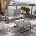 Sofa, Aluminium, Regulowany, Patio, Na zewnątrz, Salon