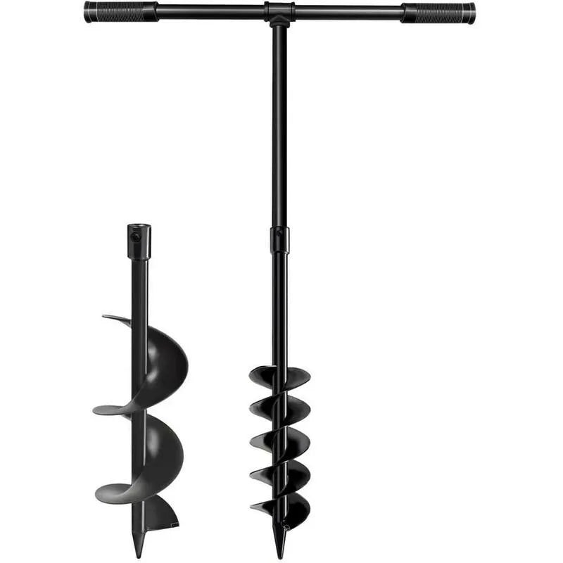 Ręczny sterowany Spiral Post Digger z 10,2 cm, x 38 'Zestaw ogród świder wiertło Bit do sadzenia & Drzewa, 15,2 cm