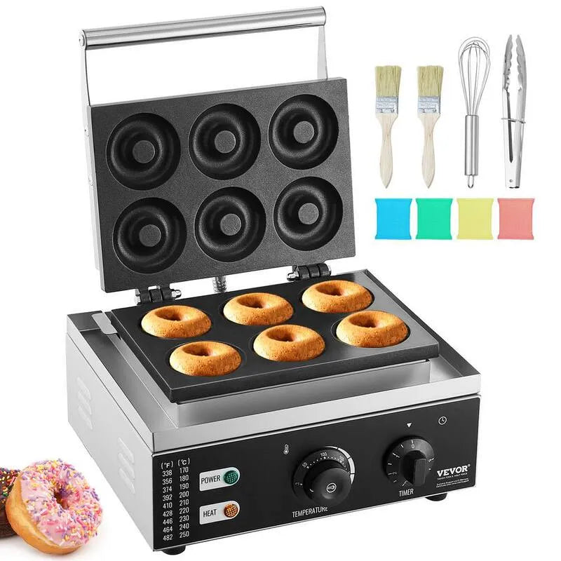 1550-Watt Elektryczny Pączek Maker 1550- Wat, Wnętrze nonstick, Funkcja ciepła