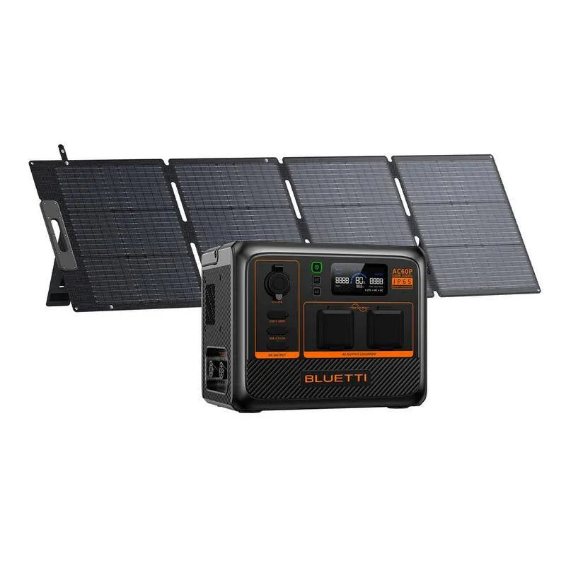Continuous/3048 cm Generator AC60P, 1524 cm, 3048 cm, 1524 cm ciągła / 3048 cm Szczytowa moc wyjściowa Przycisk rozruchowy LiFePO4 Generator akumulatora + 508 cm Panel słoneczny