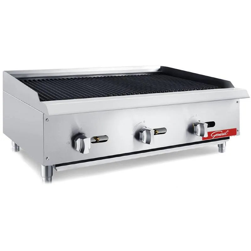 Charbroiler Rock, 105000 BTU, 91,4 cm, 3 Palniki, Stal nierdzewna, Lawa