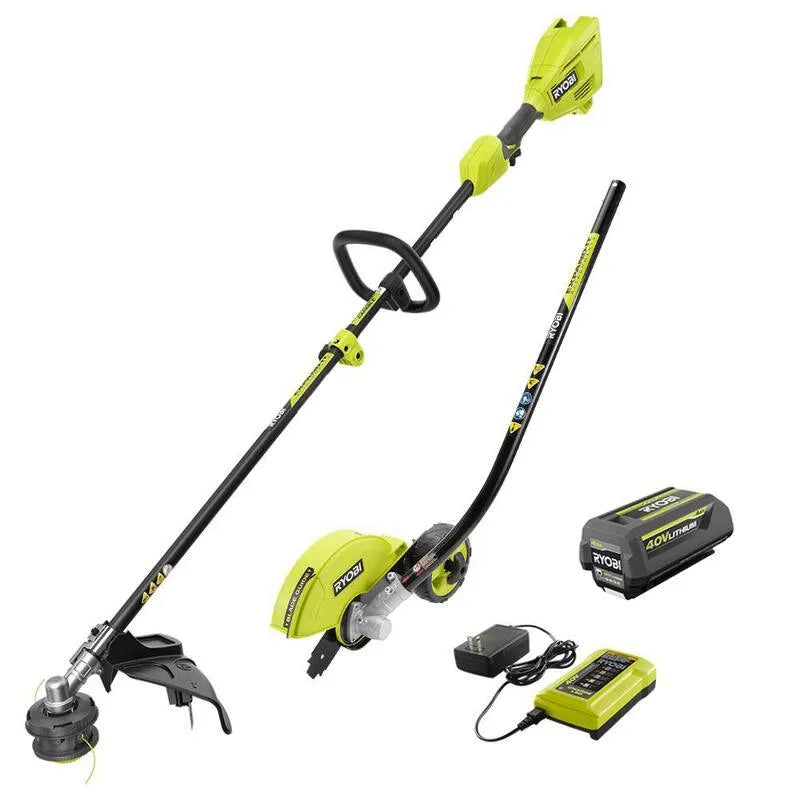 RYOBI bezkordowe akumulator dodatek Capable String Timmer, akumulatorowy konstrukcja, 40V, 38,1 cm