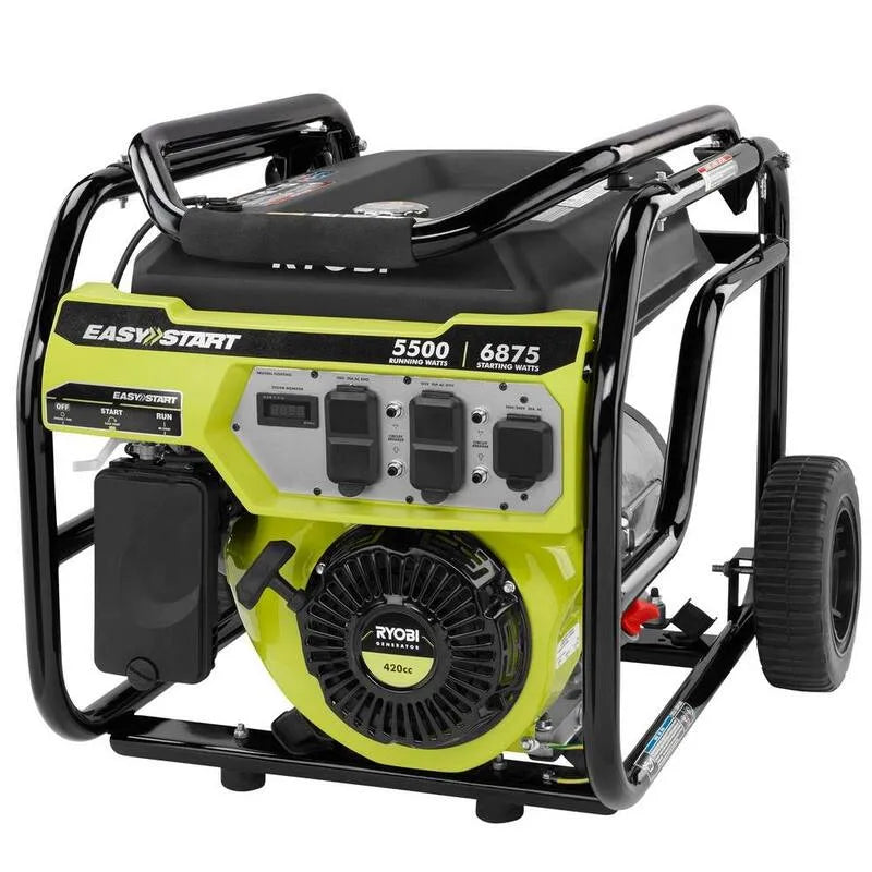 5500-Watt RYOBI 5500- Wat Generator przenośny, Kompaktowy projekt przenośny