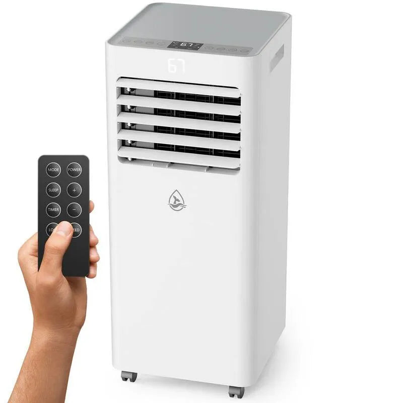 3-in-1 Klimatyzacja 10000 BTU przenośny 3- in-1, Zdalne sterowanie, Kompaktowy projekt przenośny, 400 m2, z pilotem
