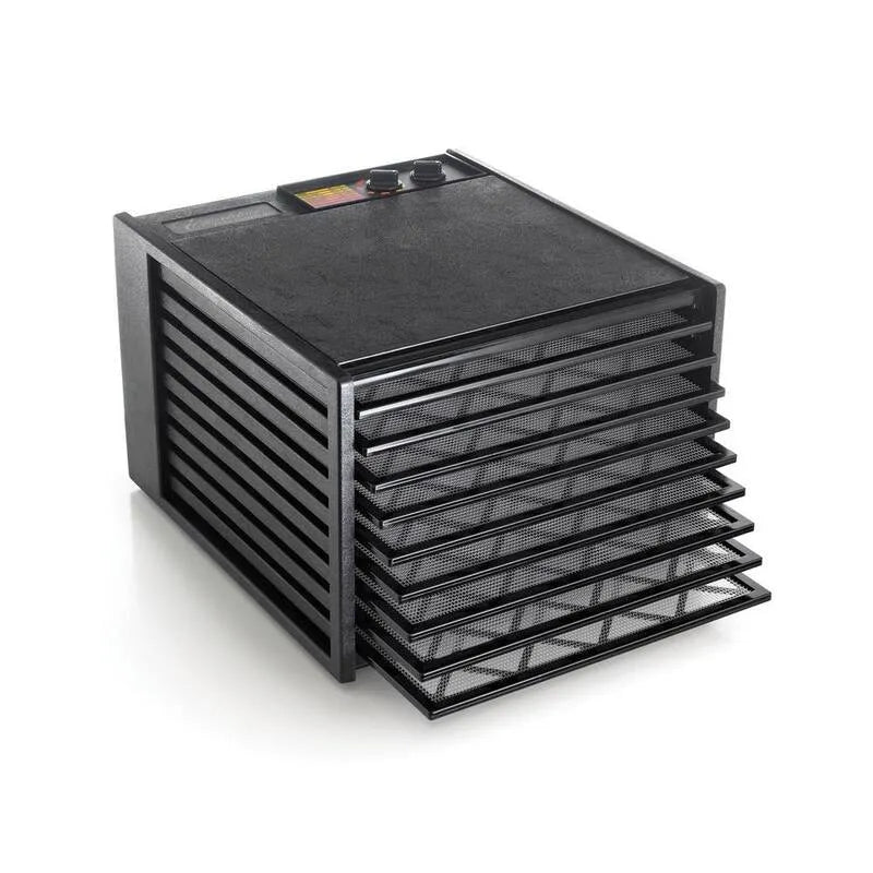 26-hour 9-Tray 9- Tray, Czarny elektryczny dehydrator żywności z temperaturami zmiennymi i 26-godzinny timer i automatyczne wyłączanie, Timer