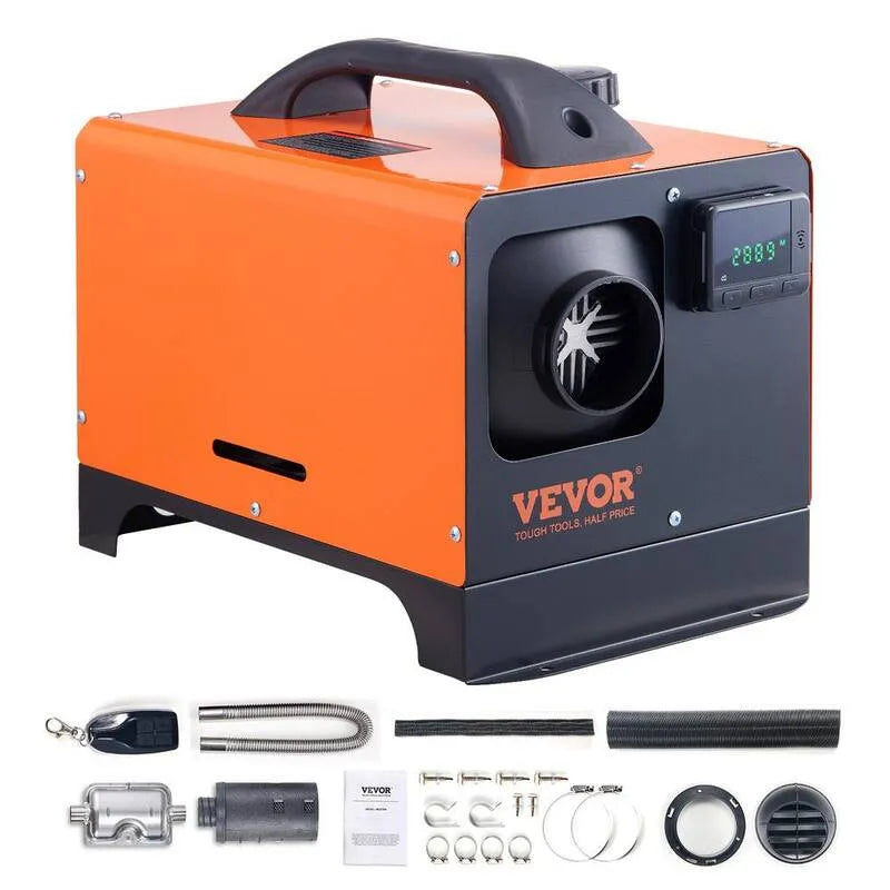 12-Volt 5-KW 5- KW, 17060 BTU, 17060 BTU 12- Volt 5- KW LCD do samochodów RV z LCD, Zdalne sterowanie